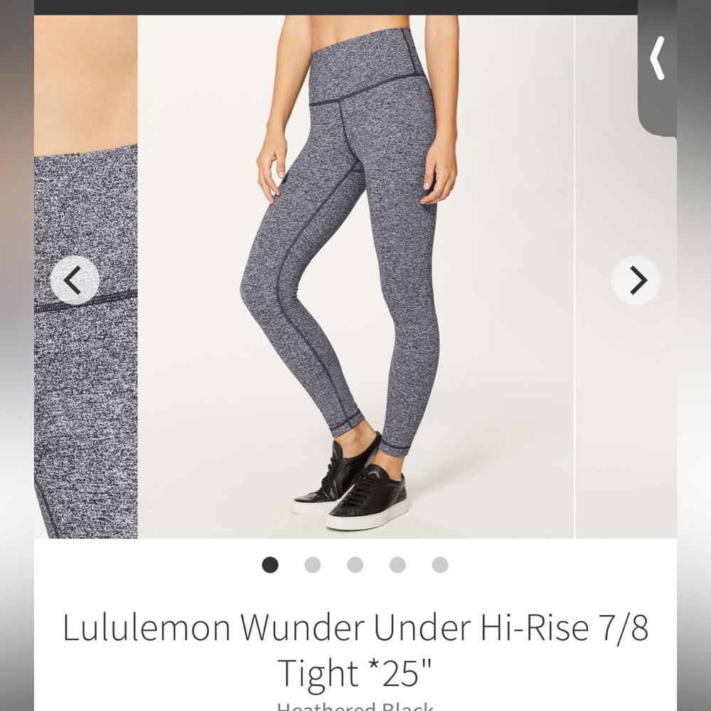 Lululemon Wunder Under Hi-Rise 7/8 Tight *25"